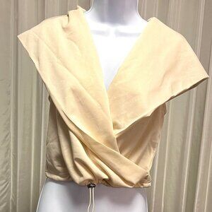 SHEIN Privé Women's Solid Wrap Detail Sleeveless Blouse